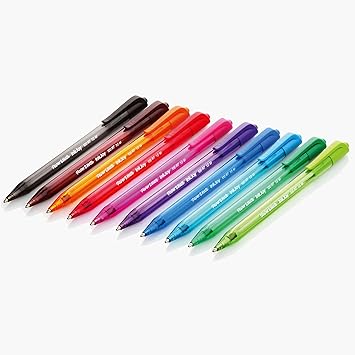 酷牌库|商品详情-Paper Mate进口代理批发 Paper Mate InkJoy 100RT 可伸缩圆珠笔，中号，红色，12 支装