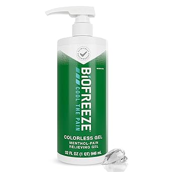 Biofreeze进口代理批发 Biofreeze 止痛凝胶，关节炎止痛，缓解膝盖和下背疼痛，缓解肌肉酸痛，缓解颈部疼痛，药剂师推荐，符合 FSA 资格，32 盎司 Biofreeze 薄荷醇凝胶