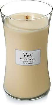 酷牌库|商品详情-WoodWick进口代理批发 Woodwick 香草豆大沙漏蜡烛和大沙漏蜡烛，海岸日落，21.5 盎司