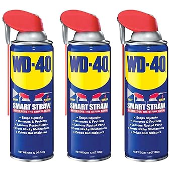 WD-40进口代理批发 WD-40 多用途润滑剂非气溶胶喷雾，带智能吸管，12 盎司（3 件装）