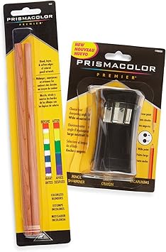 Prismacolor进口代理批发 Prismacolor Premier 无色搅拌铅笔，2 支装 (962) 带 Premier 卷笔刀 (1786520)