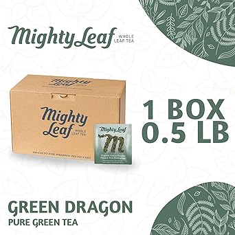 酷牌库|商品详情-Mighty Leaf进口代理批发 Mighty Leaf 有机绿龙茶，100 袋茶包