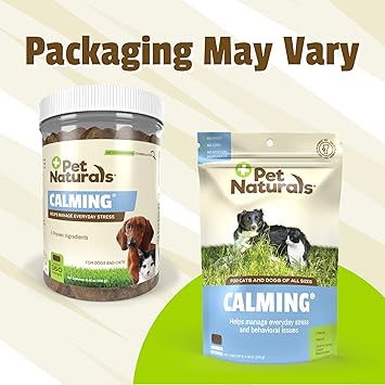 酷牌库|商品详情-Pet Naturals进口代理批发 Pet Naturals of Vermont - 镇静、狗和猫行为支持补充剂，160 粒咀嚼片