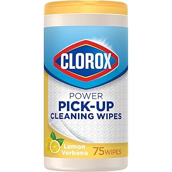 Clorox进口代理批发 Clorox 多用途纸巾湿巾，柠檬马鞭草香味 - 75 片湿巾