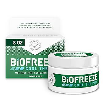 Biofreeze进口代理批发 Biofreeze 止痛霜，缓解膝盖和下背疼痛，缓解肌肉酸痛，缓解颈部疼痛，缓解肩部疼痛，肌肉恢复，符合 FSA 资格，3 盎司 Biofreeze 薄荷醇霜