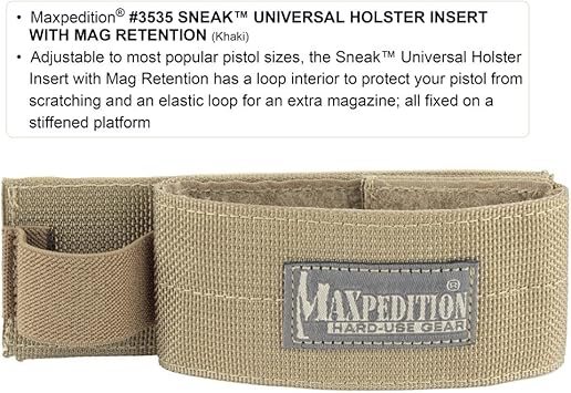 酷牌库|商品详情-Maxpedition进口代理批发 Maxpedition Gear Sneak 通用皮套插件，带磁力固定装置