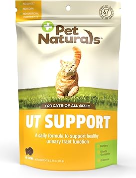 酷牌库|商品详情-Pet Naturals进口代理批发 Pet Naturals UT 支持猫尿路补充剂，60 粒咀嚼片