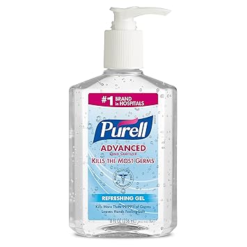 Purell进口代理批发 Purell 高级洗手液清爽凝胶 8 盎司（6 件装）