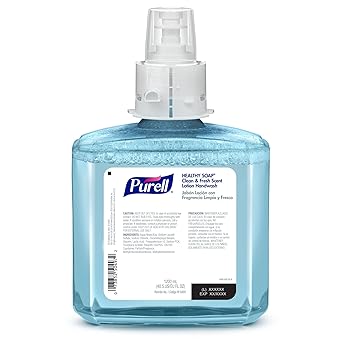 酷牌库|商品详情-Purell进口代理批发 PURELL 品牌健康肥皂乳液洗手液，清洁清新香味，1200 毫升补充装，适用于 PURELL ES6 自动皂液器（2 件装） - 6495-02 - 由 GOJO, Inc. 制造。