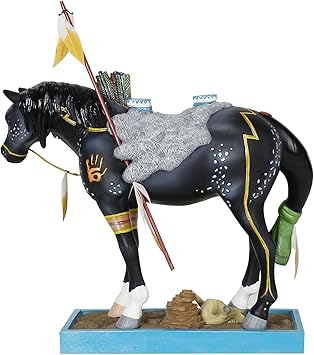 酷牌库|商品详情-Enesco进口代理批发 Enesco Trail of Painted Ponies War Magic，7.8 树脂石雕像，7.8 英寸，多色