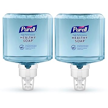 Purell进口代理批发 Purell 品牌高性能健康肥皂泡沫 ES8 补充装，无香料，40.6 盎司，2 件装补充装