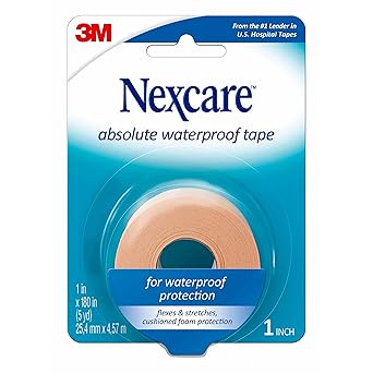 酷牌库|商品详情-Nexcare进口代理批发 Nexcare 防起泡和绝对防水胶带，1 英寸 x 5 码卷