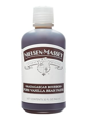 Nielsen-Massey进口代理批发 Nielsen-Massey 马达加斯加波旁纯香草豆酱，用于烘焙和烹饪，32 盎司瓶装