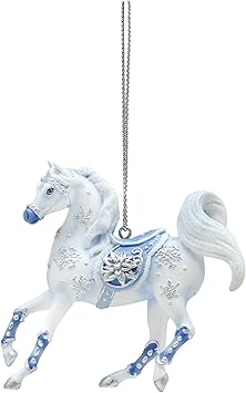 Enesco进口代理批发 Enesco Trail of Painted Ponies 雪水晶挂饰，2.5 英寸，多色