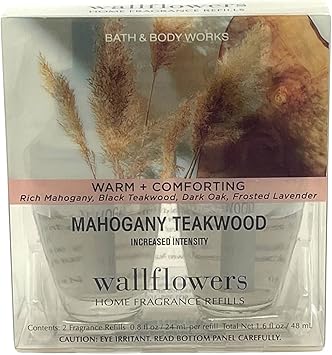 酷牌库|商品详情-Bath & Body Works进口代理批发 Bath & Body Works 桃花心木柚木 Wallflower 香水补充装 0.8 盎司，4 件装