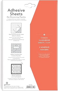 酷牌库|商品详情-Galison进口代理批发 Galison 拼图胶板 - 保存 2 个 X 1000 块拼图、16 张 7 x 10 粘合片和 4 个粘合挂钩，非常适合保存成品拼图并将其变成艺术品！