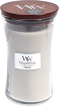 酷牌库|商品详情-WoodWick进口代理批发 WoodWick 沙漏香薰蜡烛，炉边，大号，21.5 盎司。