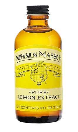 Nielsen-Massey进口代理批发 Nielsen-Massey 纯柠檬提取物，用于烘焙和烹饪，4 盎司瓶