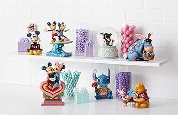 酷牌库|商品详情-Enesco进口代理批发 Enesco Disney Traditions by Jim Shore Lilo 和 Stitch 情人节雕像，6.1 英寸，多色