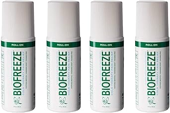 Biofreeze进口代理批发 Biofreeze 止痛走珠，3 盎司无色走珠、速效、持久、强效局部止痛药，4 件装