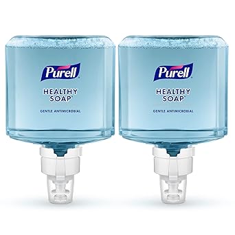 Purell进口代理批发 PURELL 品牌健康肥皂 0.5% BAK 抗菌泡沫，淡香，1200 毫升补充装，适用于 PURELL ES8 自动皂液器（2 件装） - 7779-02 - 由 GOJO, Inc. 制造