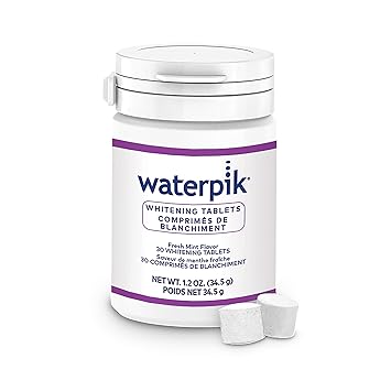 Waterpik进口代理批发 Waterpik 美白水牙线补充片 - 仅适用于 Waterpik 美白牙线 - 30 片