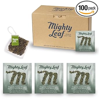 酷牌库|商品详情-Mighty Leaf进口代理批发 Mighty Leaf 有机绿龙茶，100 袋茶包