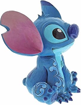 酷牌库|商品详情-Enesco进口代理批发 Enesco 迪士尼传统系列 Jim Shore Lilo 和 Stitch Big Trouble 雕像 - 树脂手工绘制 Ohana 收藏品迪士尼雕像大型装饰家居装饰雕像，14 英寸