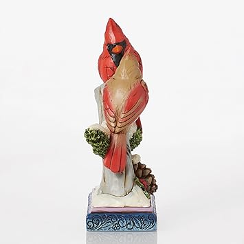 酷牌库|商品详情-Enesco进口代理批发 Enesco Jim Shore Heartwood Creek Cardinals on Snowy Branch 雕像，6.06 英寸，多色