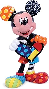 Enesco进口代理批发 Enesco Disney by Britto 米老鼠微型雕像，3.54 英寸，多色，6006085