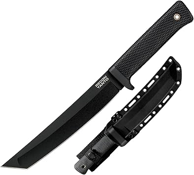 Cold Steel进口代理批发 COLD STEEL Recon Tanto 7 英寸 SK-5 锋利刀片 4.75 英寸 Kray-Ex 手柄军用战术固定刀片刀带安全防爆护套