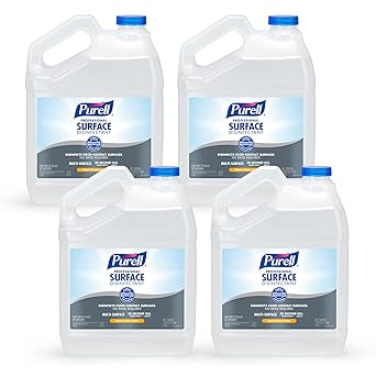 Purell进口代理批发 Purell 专业表面消毒剂，柑橘香味，1 加仑表面消毒剂倒瓶补充装（4 件装）- 4342-04