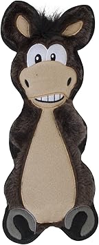 Outward Hound进口代理批发 Outward Hound Floppyz Donkey Squeaky 狗玩具，棕色，中号