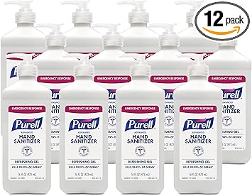 Purell进口代理批发 PURELL 高级即时洗手液，16 盎司泵瓶，12 个/包 (9636-12-P)