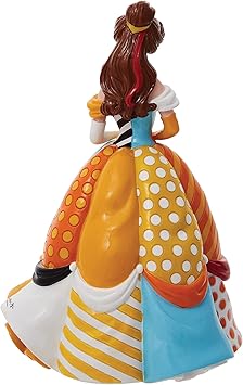 酷牌库|商品详情-Enesco进口代理批发 Enesco Disney by Romero Britto 美女与野兽贝儿雕像，7.67 英寸，多色