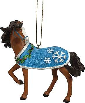 Enesco进口代理批发 Enesco Trail of Painted Ponies 雪地悬挂装饰品，2.6 英寸，多色