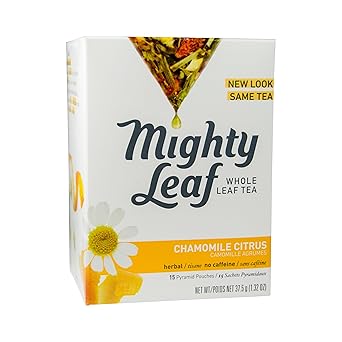 Mighty Leaf进口代理批发 Mighty Leaf Tea 洋甘菊柑橘热茶袋，15 克拉