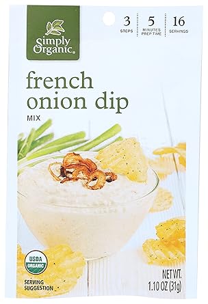 Simply Organic进口代理批发 Simply Organic Dip Mix 法式洋葱原味，1.1 盎司（12 件装）