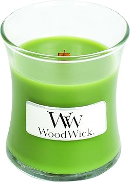 WoodWick进口代理批发 WoodWick 迷你蜡烛 - 常绿，绿色，6.6 x 6.8 x 8.3 厘米