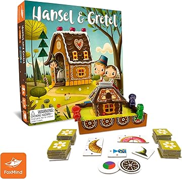 酷牌库|商品详情-FoxMind进口代理批发 FoxMind Games：Hansel & Gretel、合作童话、数学、格林兄弟公主，最多 4 名玩家，6 岁及以上。