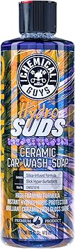 Chemical Guys进口代理批发 Chemical Guys CWS21216 HydroSuds 陶瓷 SiO2 Shine 高泡沫洗车皂（适用于泡沫炮、泡沫枪或桶洗车）适用于汽车、卡车、摩托车、房车等，16 液量盎司，浆果香味