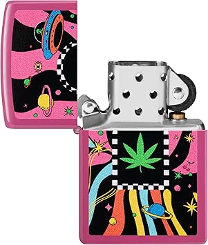 酷牌库|商品详情-Zippo进口代理批发 Zippo Cannabis Design 频率袖珍打火机