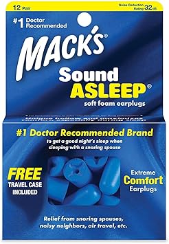 Mack's进口代理批发 Mack's Sound Asleep 耳塞 - 12 对 盒装 6 个