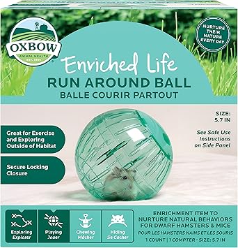 Oxbow进口代理批发 Oxbow Enriched Life 小动物玩具 - 矮仓鼠和小鼠健身球玩具（跑动球）