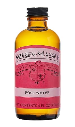 Nielsen-Massey进口代理批发 Nielsen-Massey 玫瑰水适合烘焙、烹饪和饮料，4 盎司瓶装