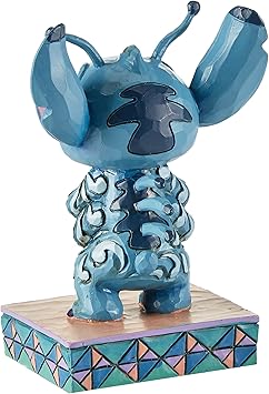 酷牌库|商品详情-Enesco进口代理批发 Enesco 迪士尼传统系列 Jim Shore Lilo 和 Stich 抱着青蛙雕像 - 树脂手工绘制收藏品迪士尼迷你雕像装饰家居装饰雕像，3.8 英寸