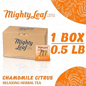 酷牌库|商品详情-Mighty Leaf进口代理批发 Mighty Leaf 洋甘菊柑橘茶，100 袋茶包