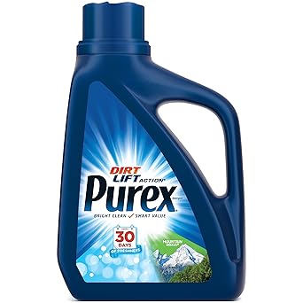 Purex进口代理批发 Purex 超液体洗衣粉，山风香味 - 50 盎司，33 件衣物 - 适用于 HE 和所有洗衣机