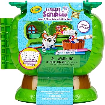 Crayola进口代理批发 Crayola Scribble Scrubbie Pets Safari 树屋，玩具收纳盒，送给男孩和女孩的礼物