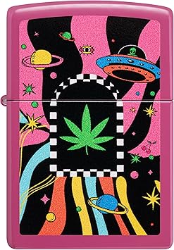 酷牌库|商品详情-Zippo进口代理批发 Zippo Cannabis Design 频率袖珍打火机